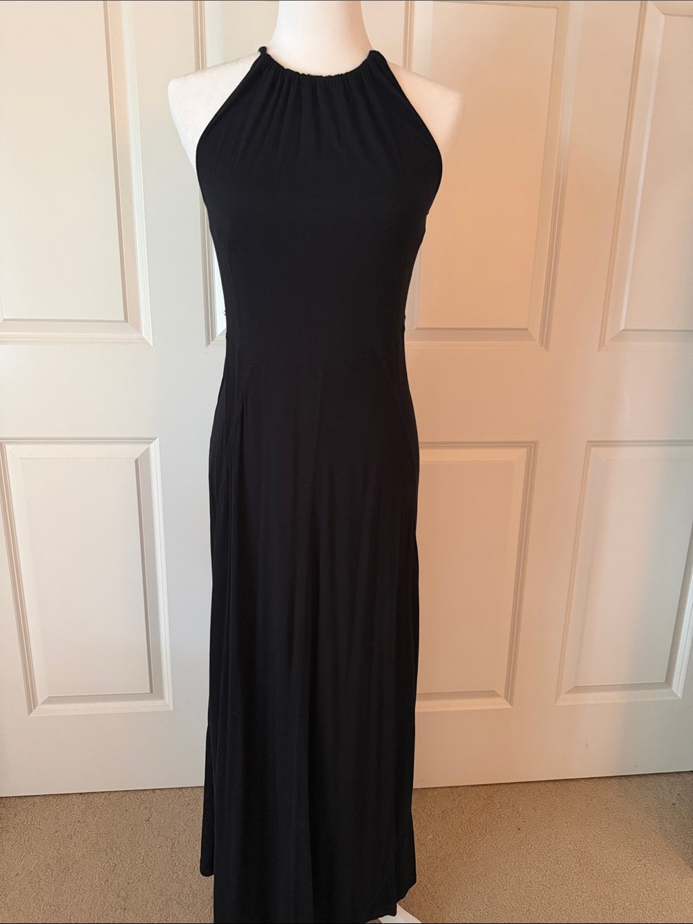 GAP Black Halter Neck Maxi Dress